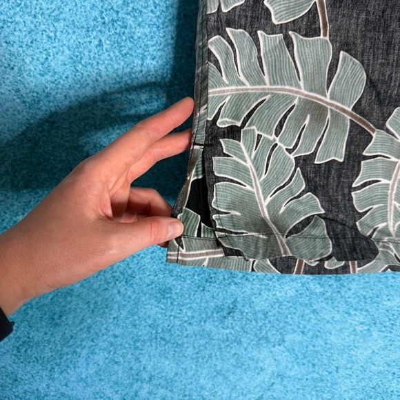 Vintage Cooke Street Shirt Mens Size L Floral Reverse Print Hawaiian Beach - Picture 14 of 16